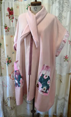 Happy Hare Pink reworked Blanket jacket