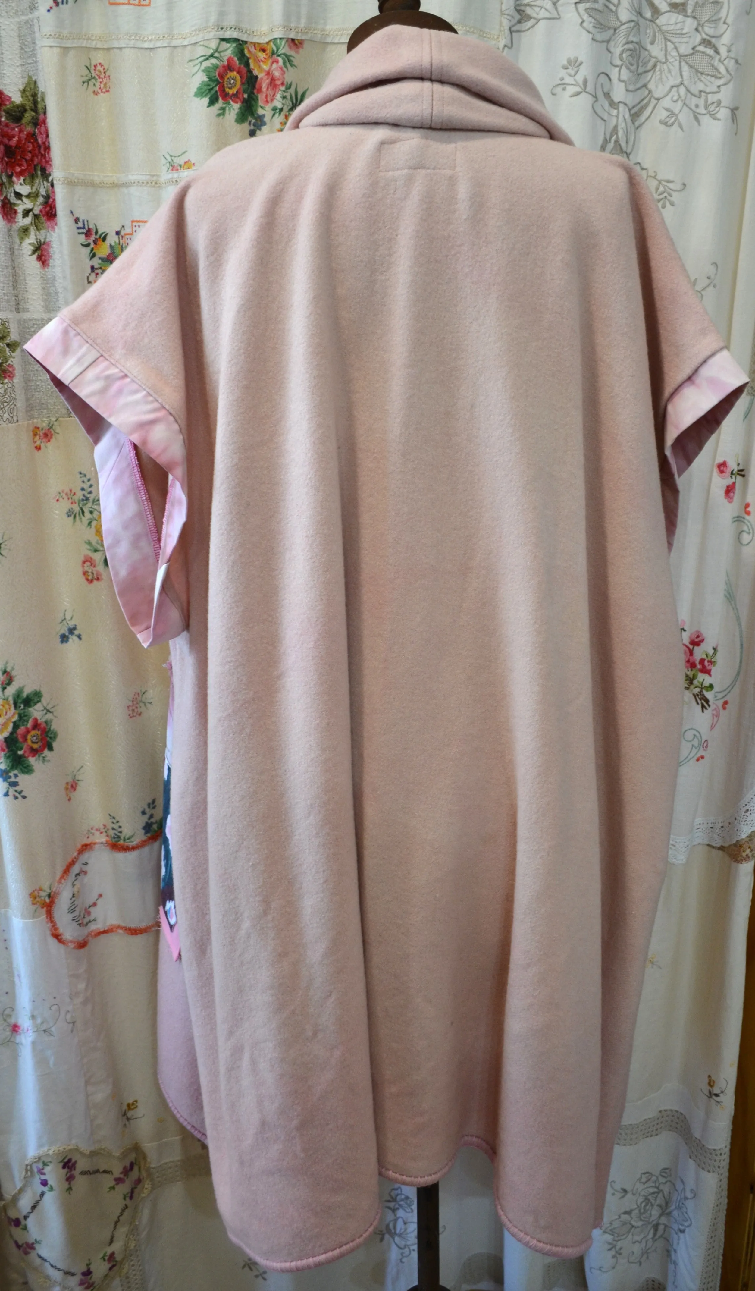 Happy Hare Pink reworked Blanket jacket