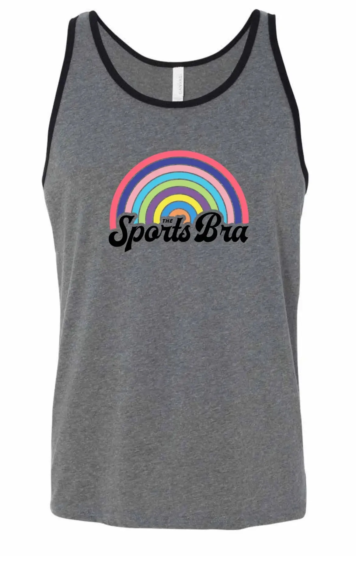 Heather Grey Signature Rainbow Tank Top