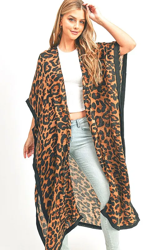 Inner Goddess Animal Print Kimono