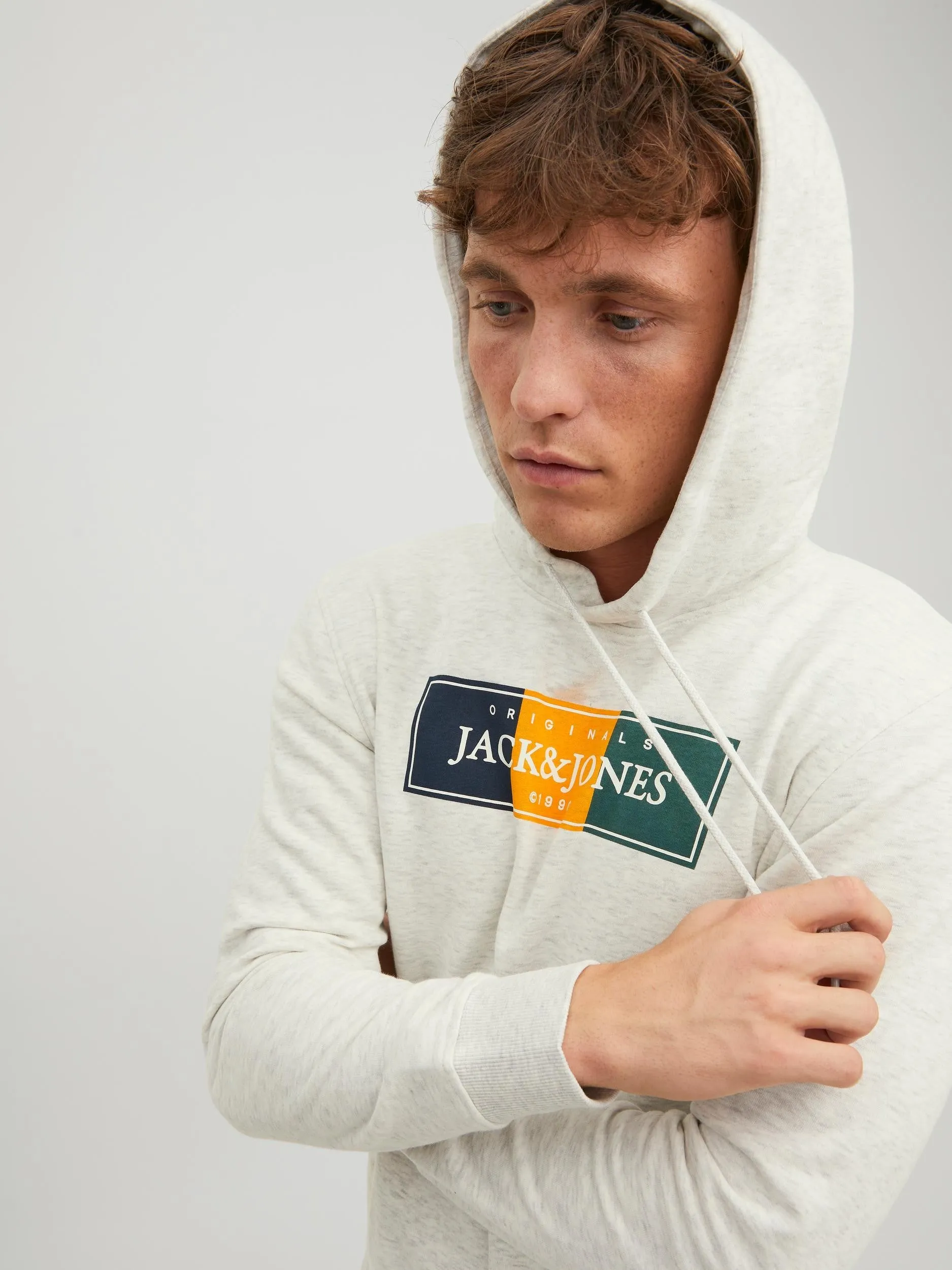 Jack & Jones Cody Hoody-WHITE