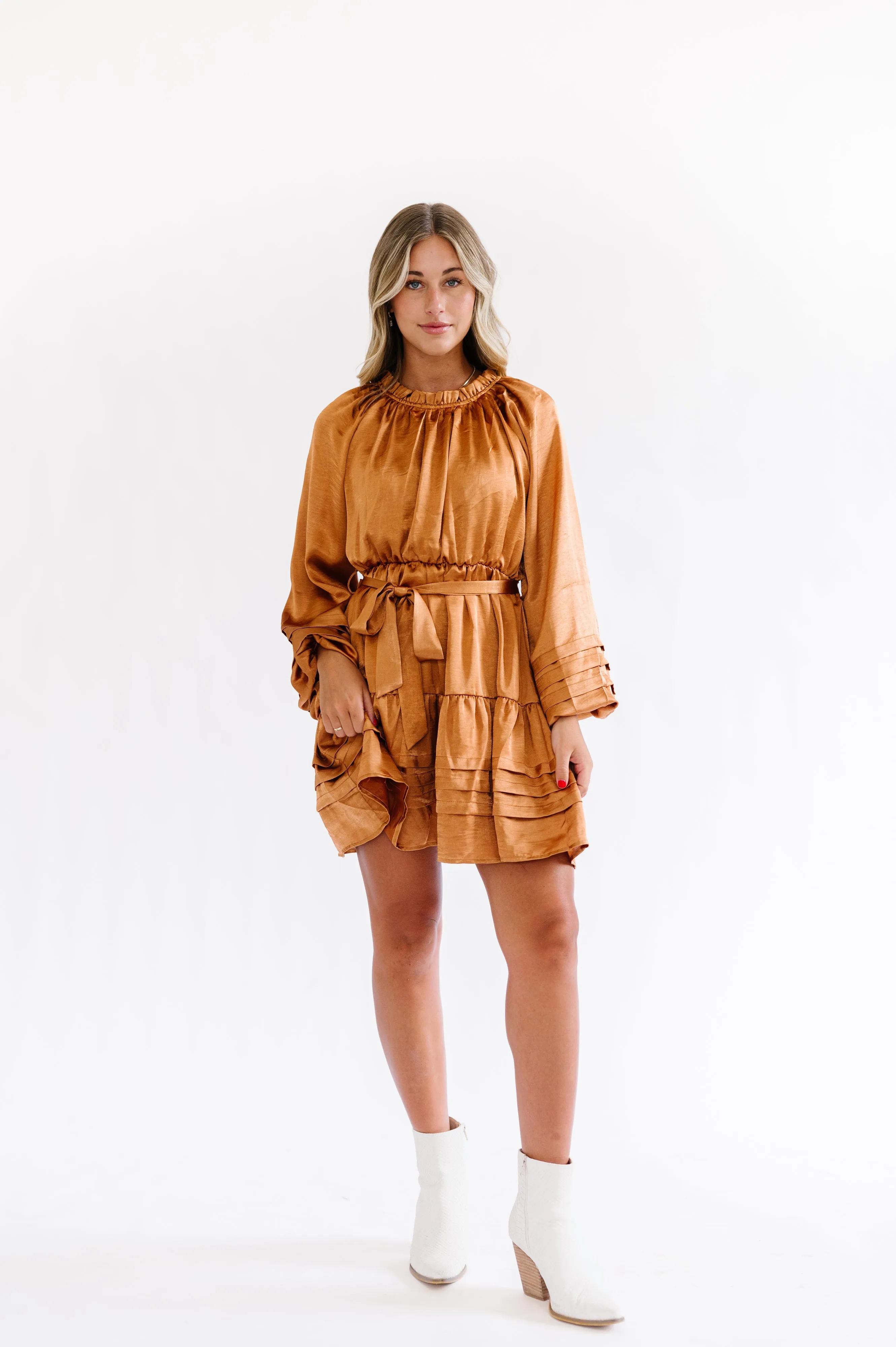 Keslie Dress in Camel