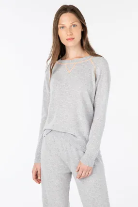 Kinross Cashmere Coverstitch Sweatshirt