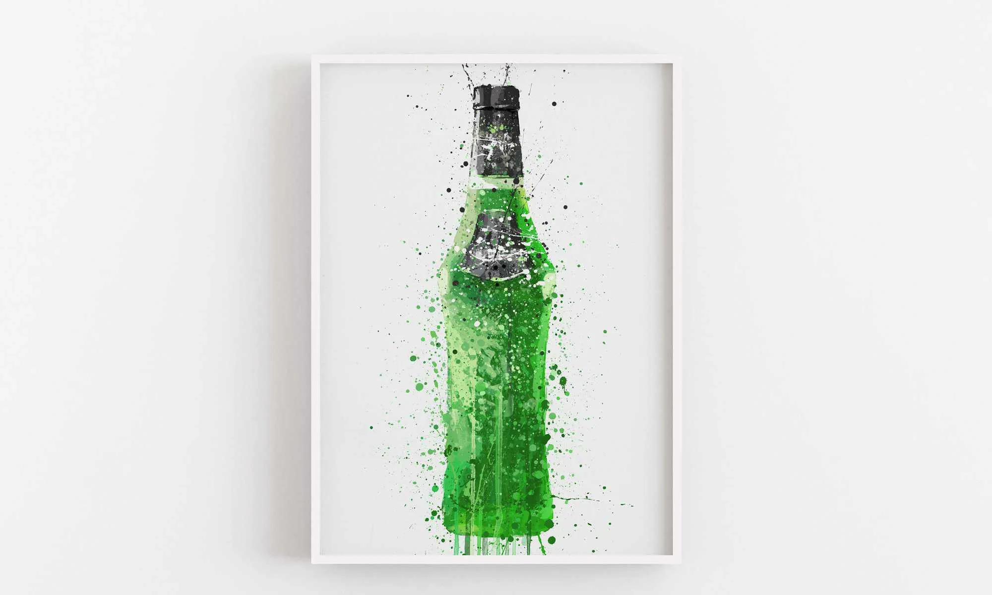 Liquor Bottle Wall Art Print 'Melon'