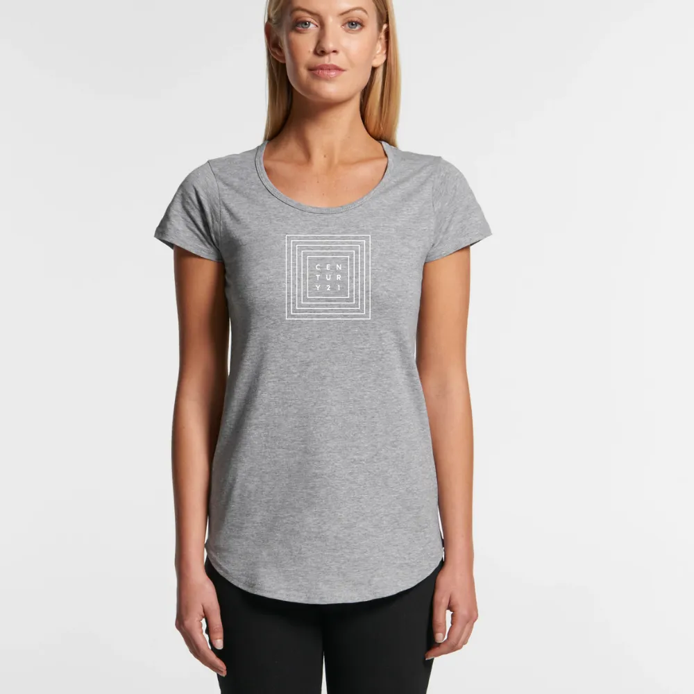 Mali Square Logo Tee - Athletic Grey