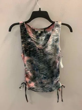 NO COMMENT Tops Size M PINK/GRAY TIE DYE SLEEVELESS TOP