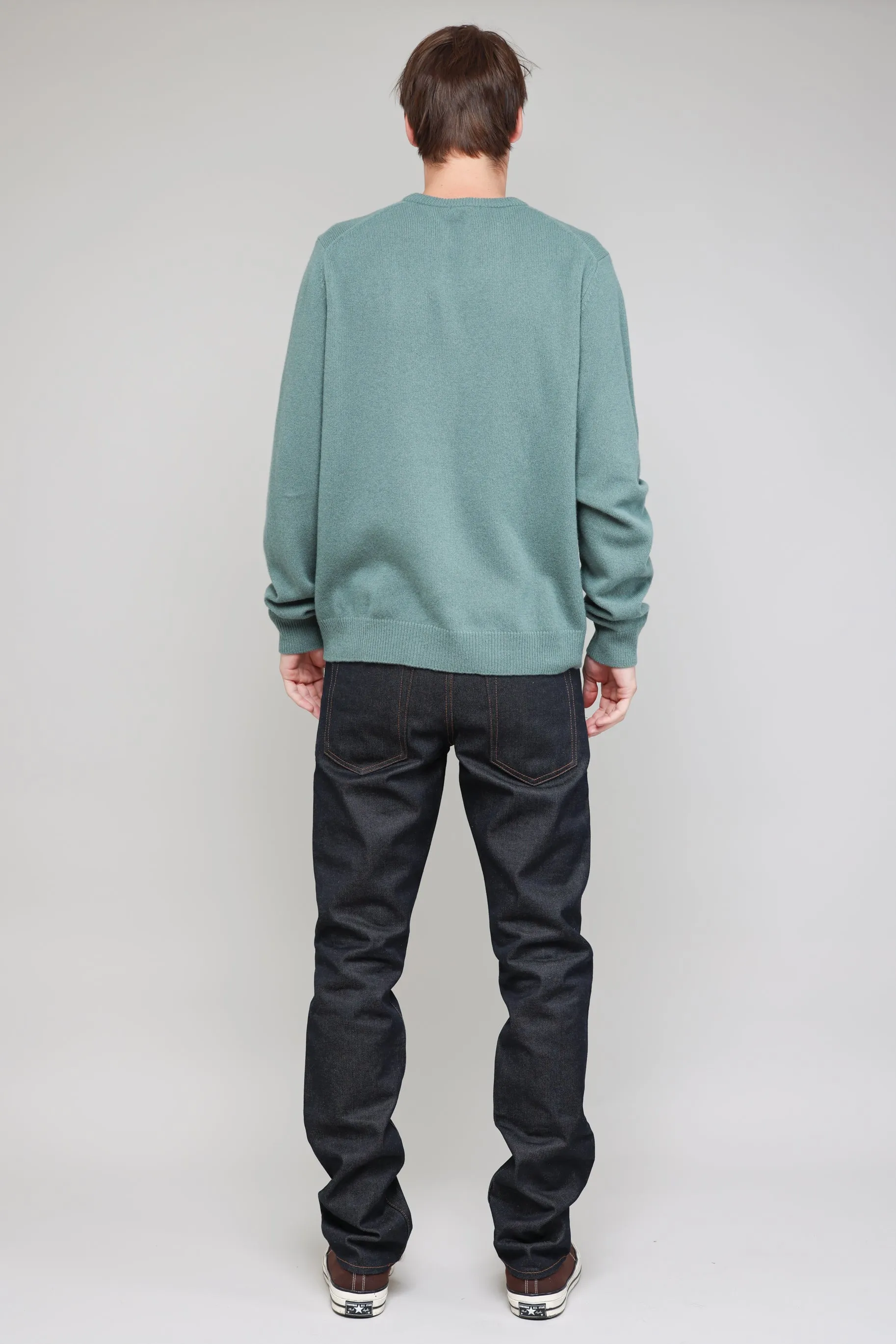 NS3018-22 New Wool Crew Neck in Pine