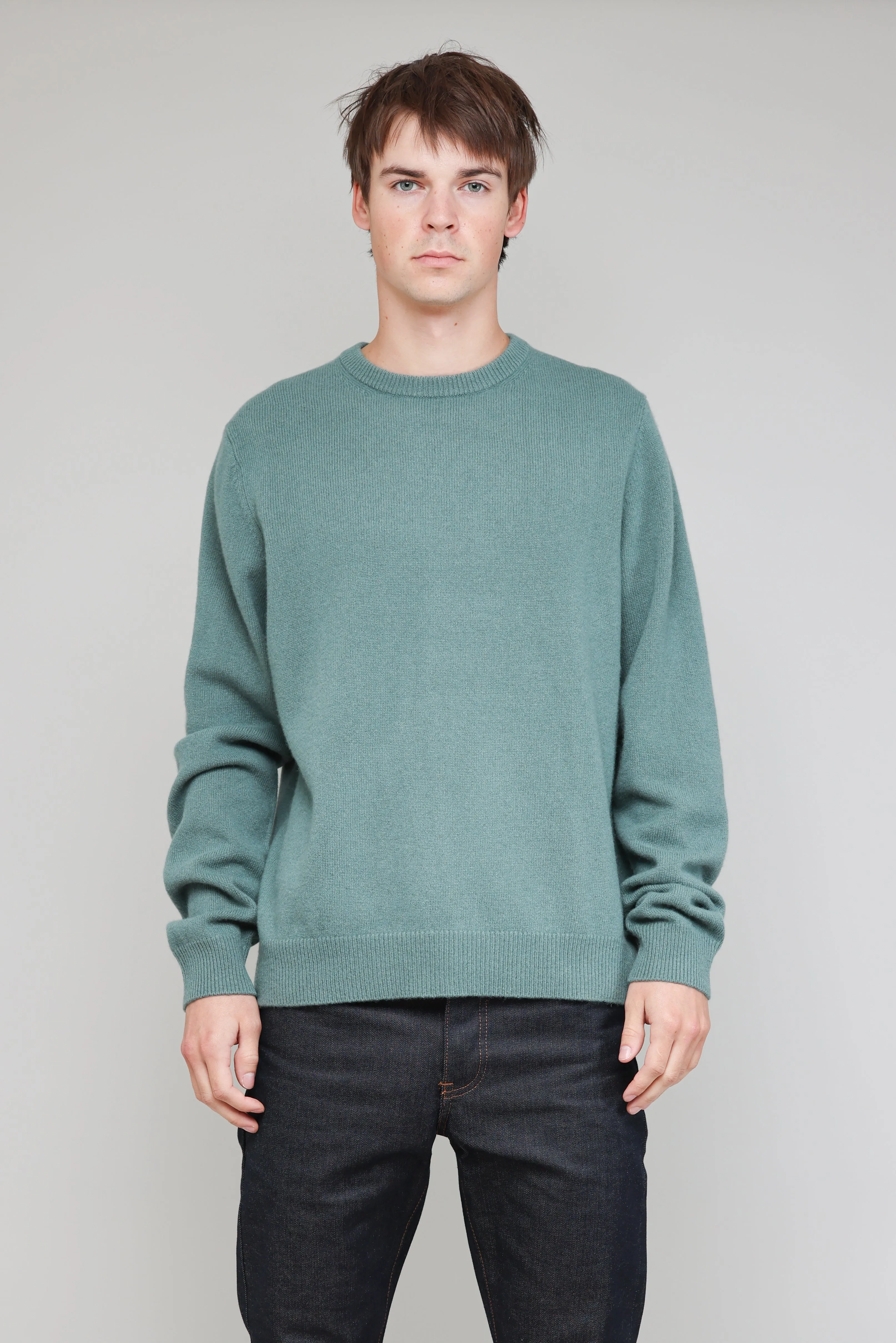 NS3018-22 New Wool Crew Neck in Pine