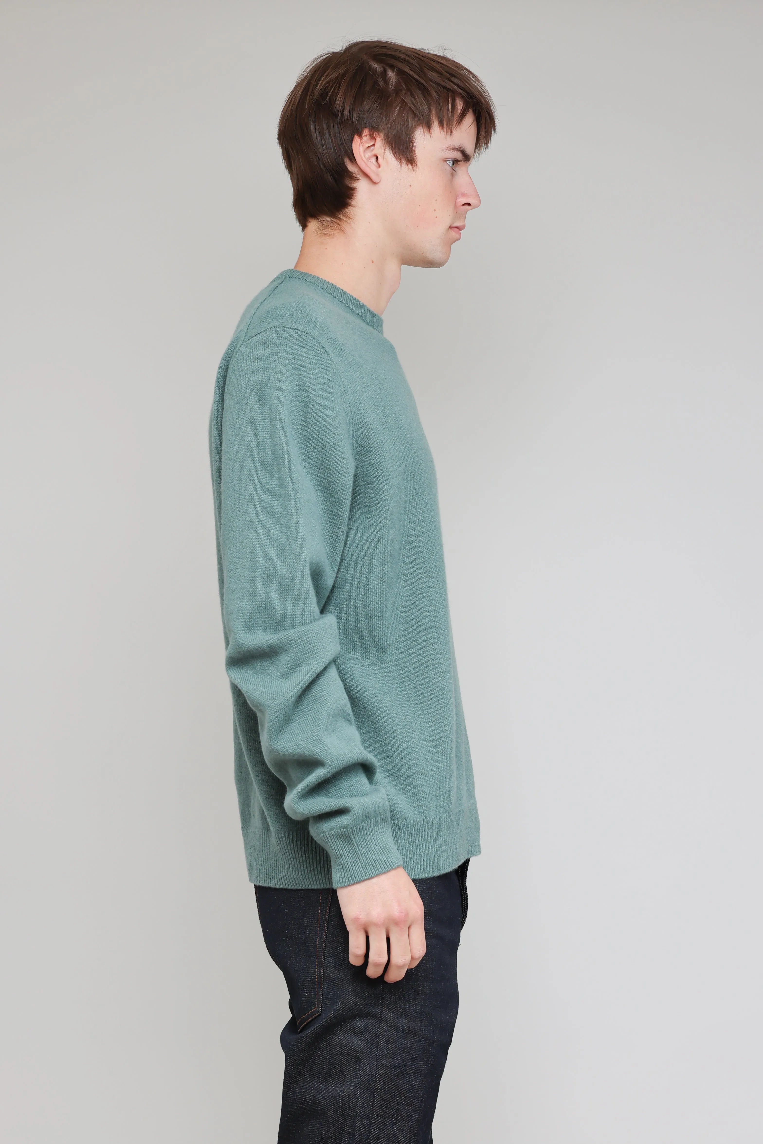 NS3018-22 New Wool Crew Neck in Pine