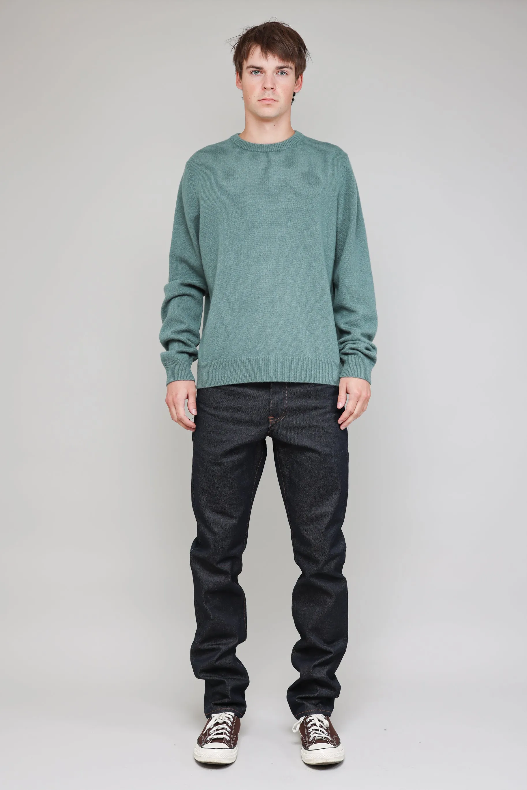 NS3018-22 New Wool Crew Neck in Pine