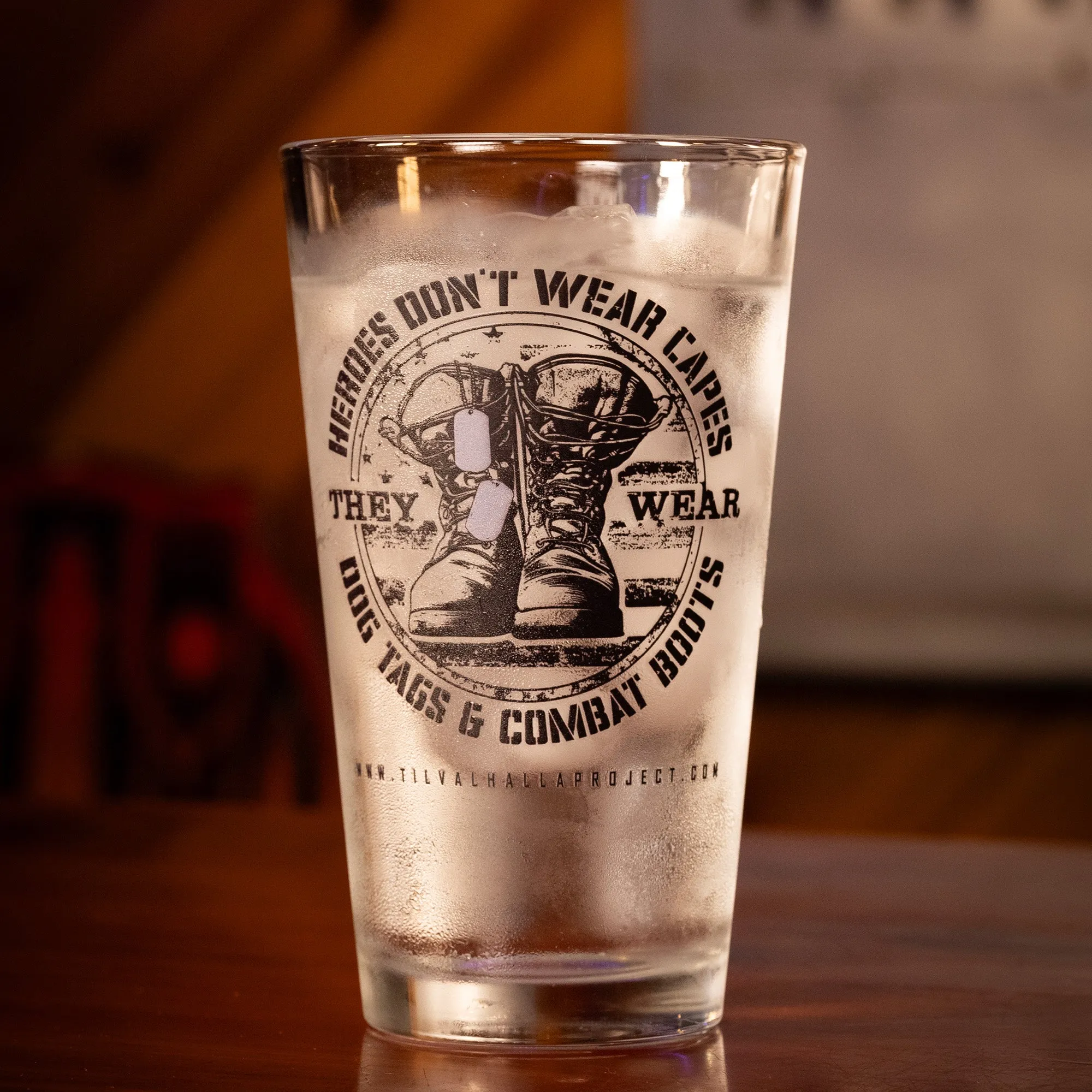 Our Heroes Don't Wear Capes - Glassware