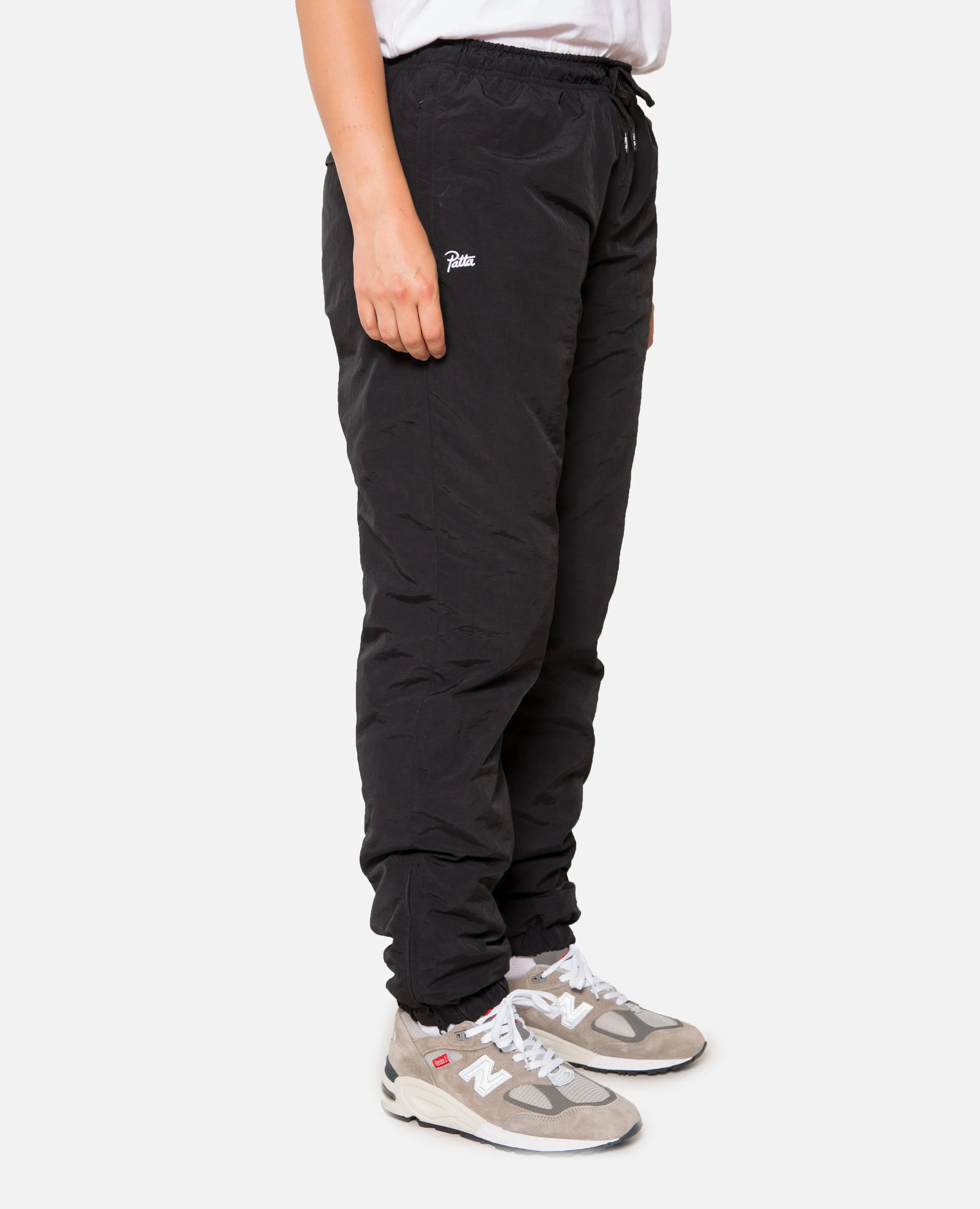 Patta Basic Nylon Padded Track Pants (Black)