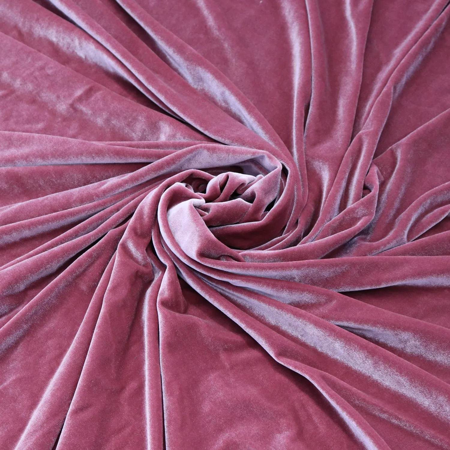 Plain Luxury Soft Velvet Stretch Fabric (FS143)