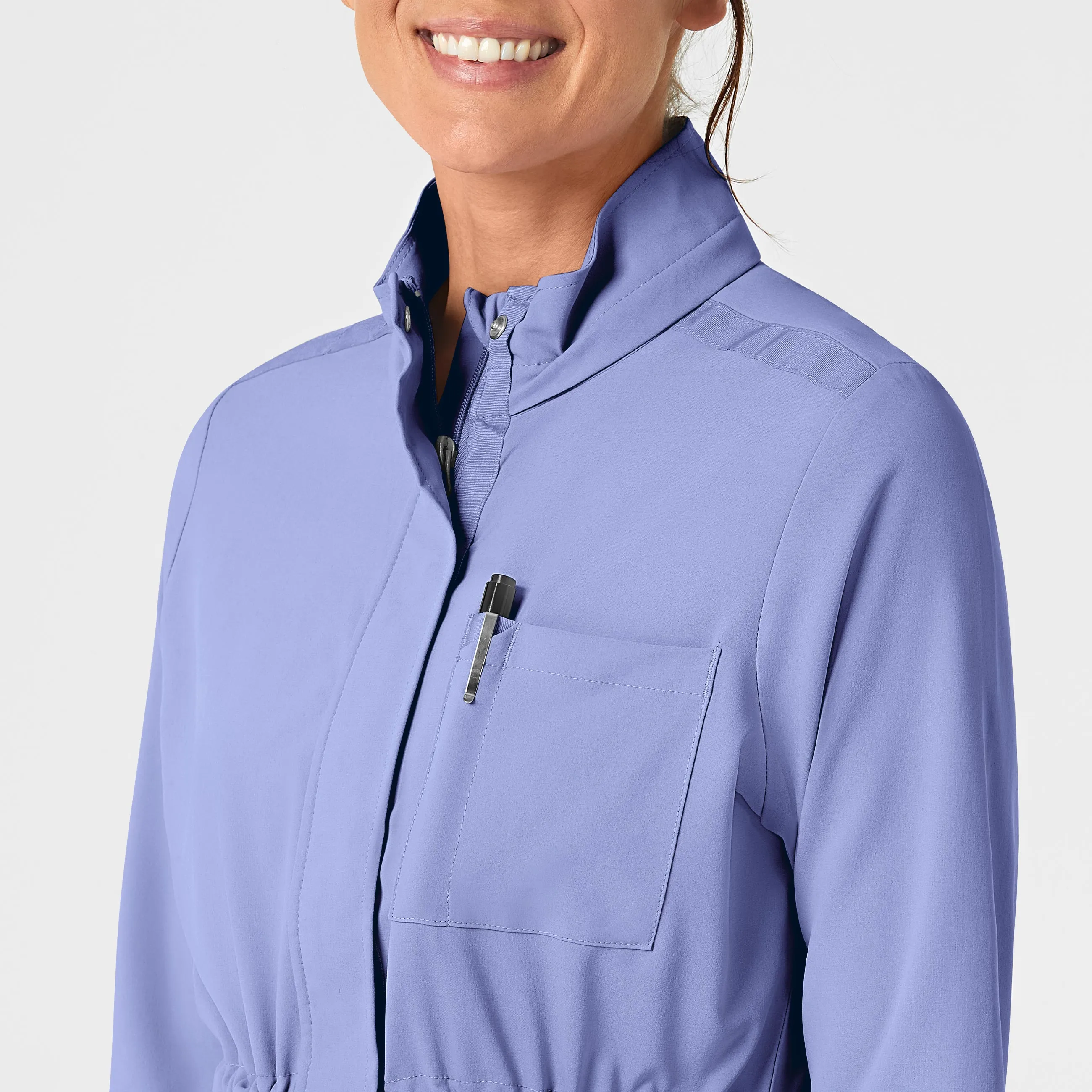 RENEW Women's Convertible Hood Fashion Jacket - Ceil Blue