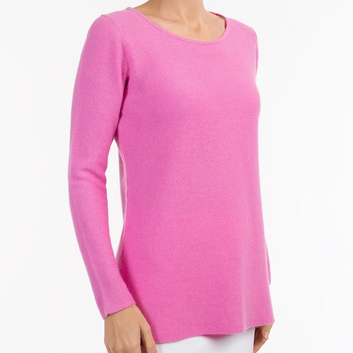 Round Neck Pullover in Bubble Gum