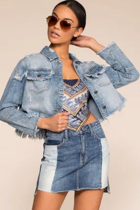 Santa Monica Distressed Jean Jacket