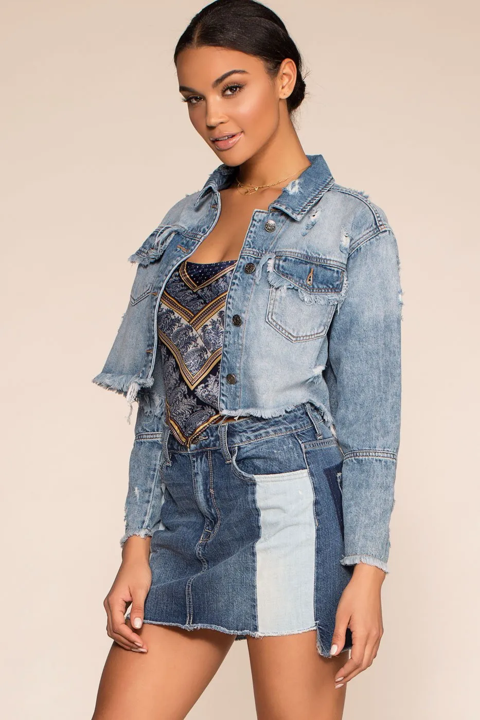 Santa Monica Distressed Jean Jacket