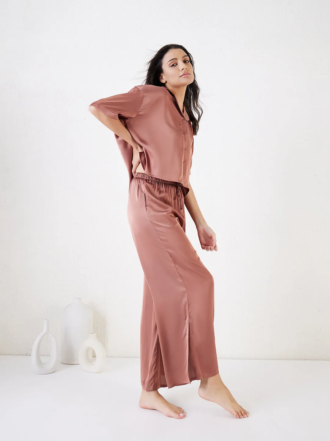 Silky Pant Set