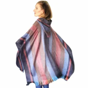 Six Band Alpaca Poncho