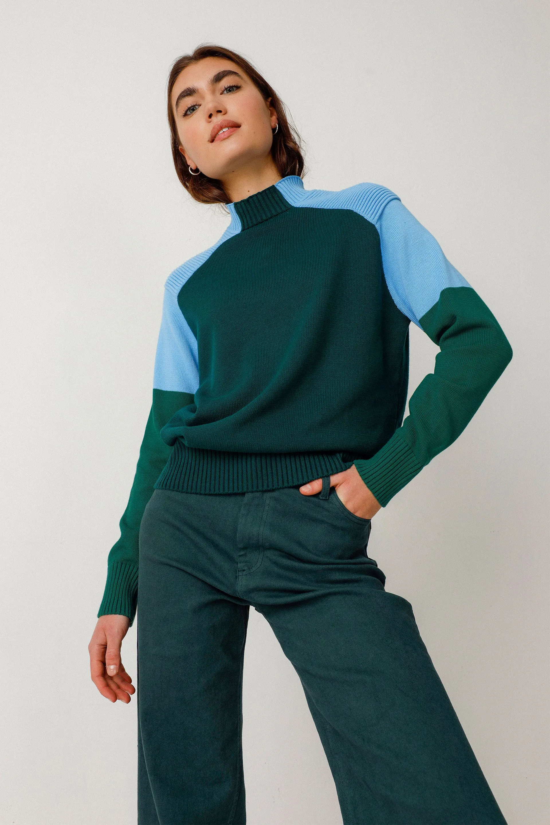 SKFK Dark Green Jumper Style WSW00663