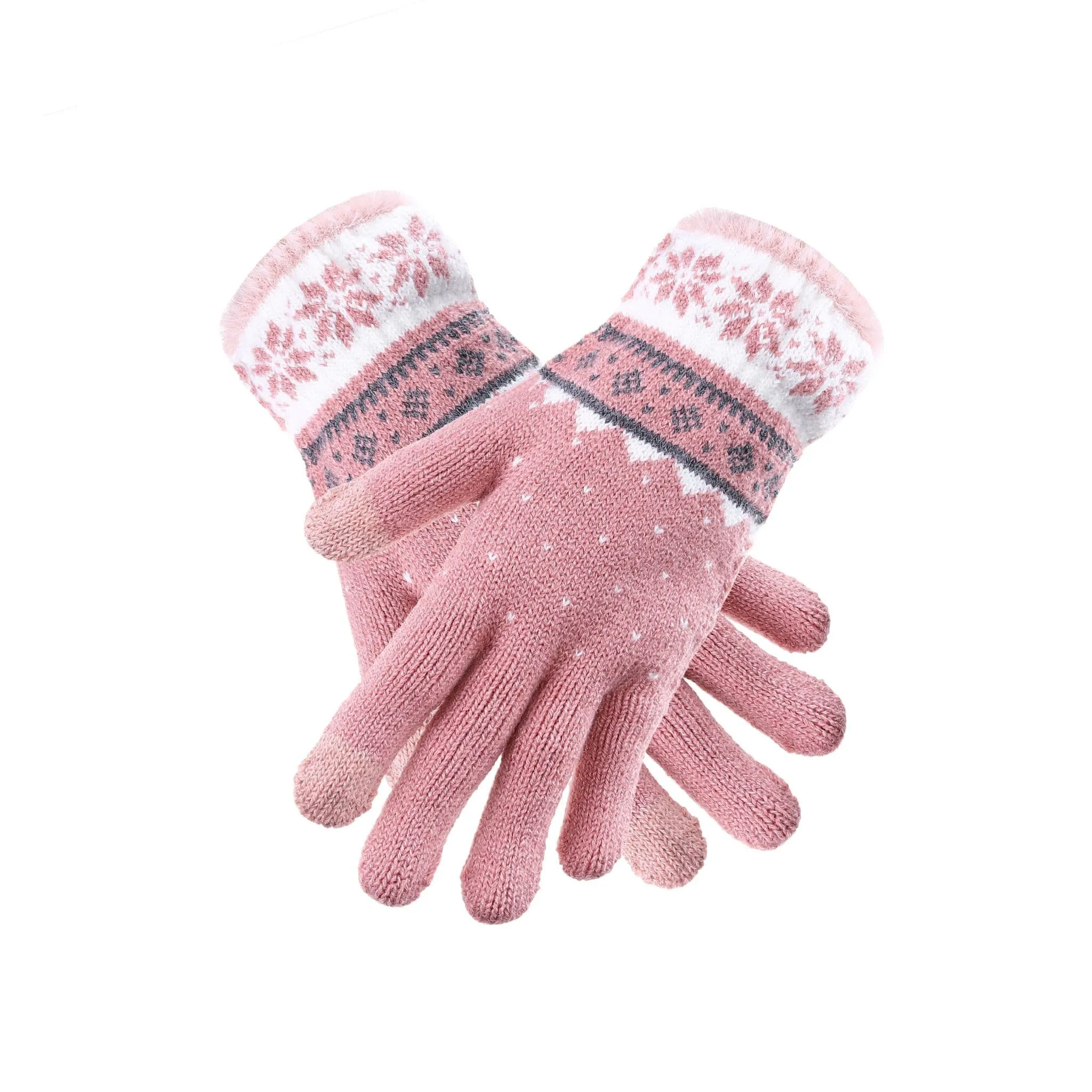 Snow Flake Thick Winter Gloves