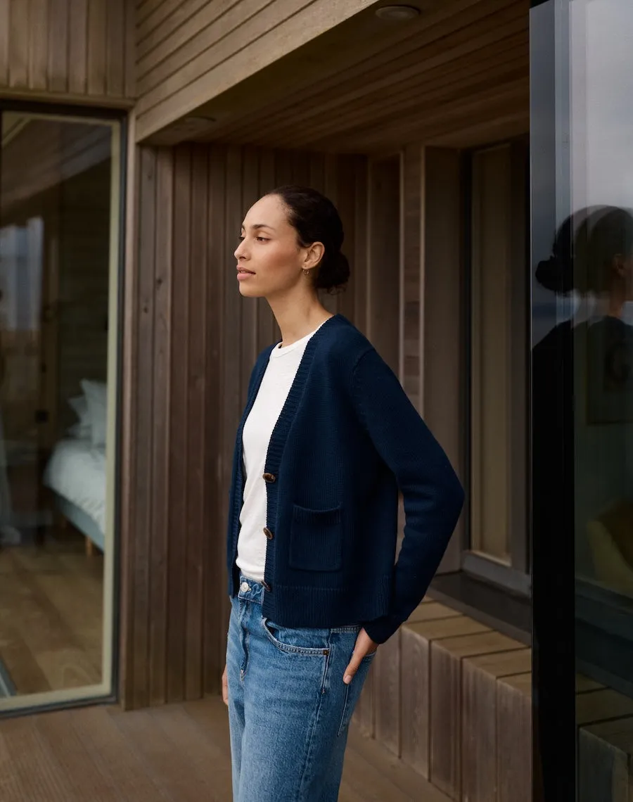 The EASY SUMMER CARDIGAN - Navy