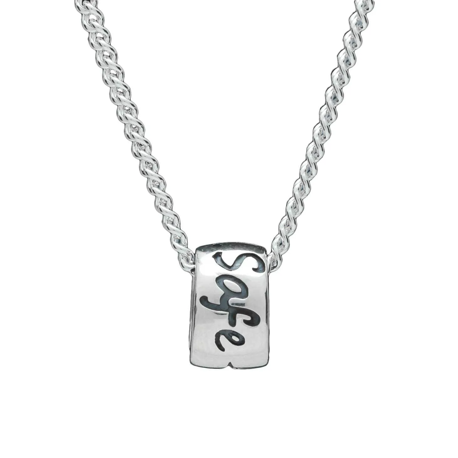 Travel Safe Recycled Silver Silver Necklace