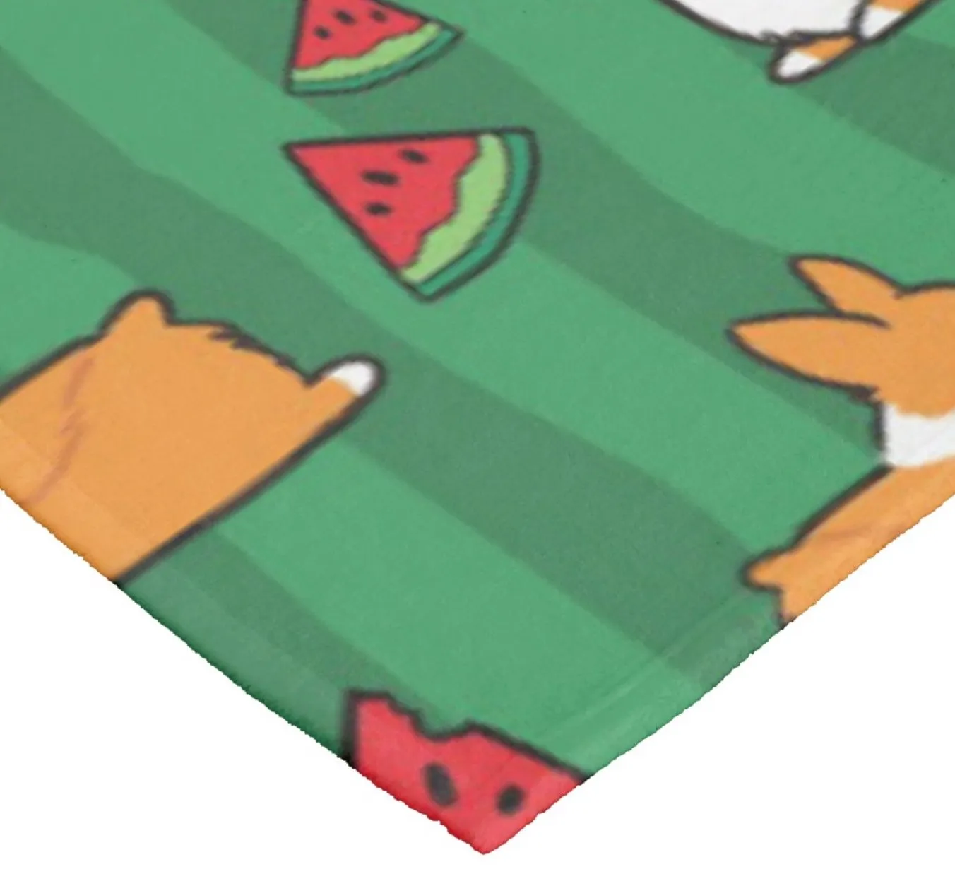 Watermelon Corgi Fleece Blanket | 3 Sizes