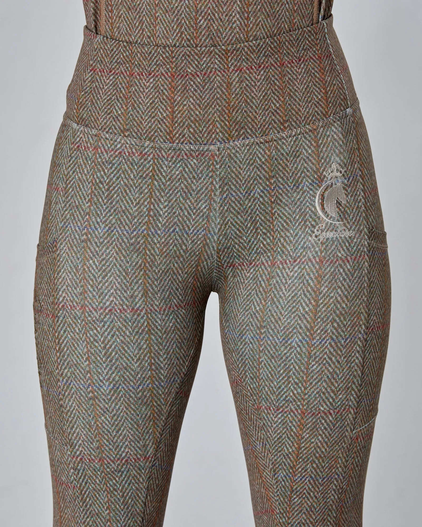 WINTER Tweed Effect Riding Leggings - No Grip