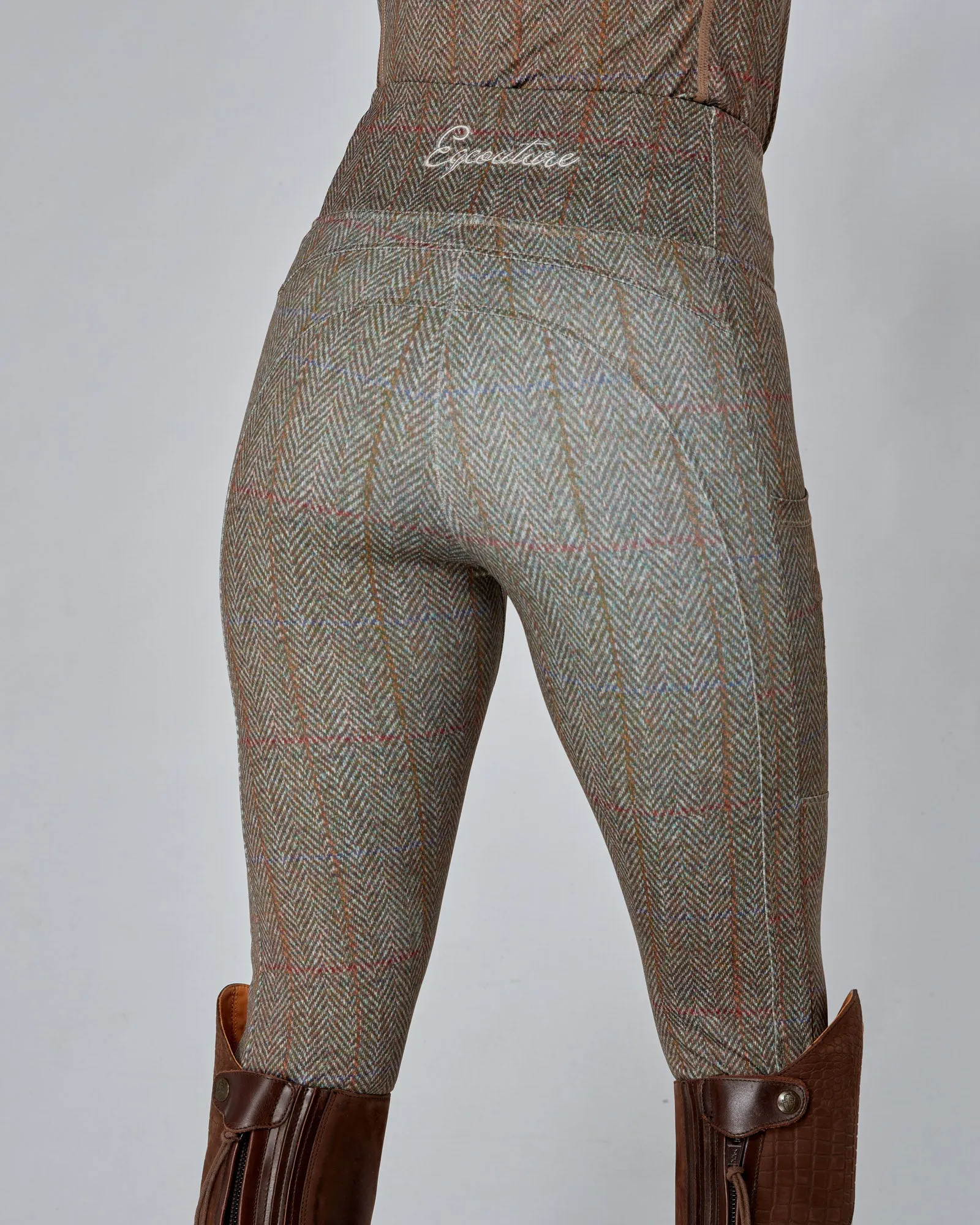 WINTER Tweed Effect Riding Leggings - No Grip