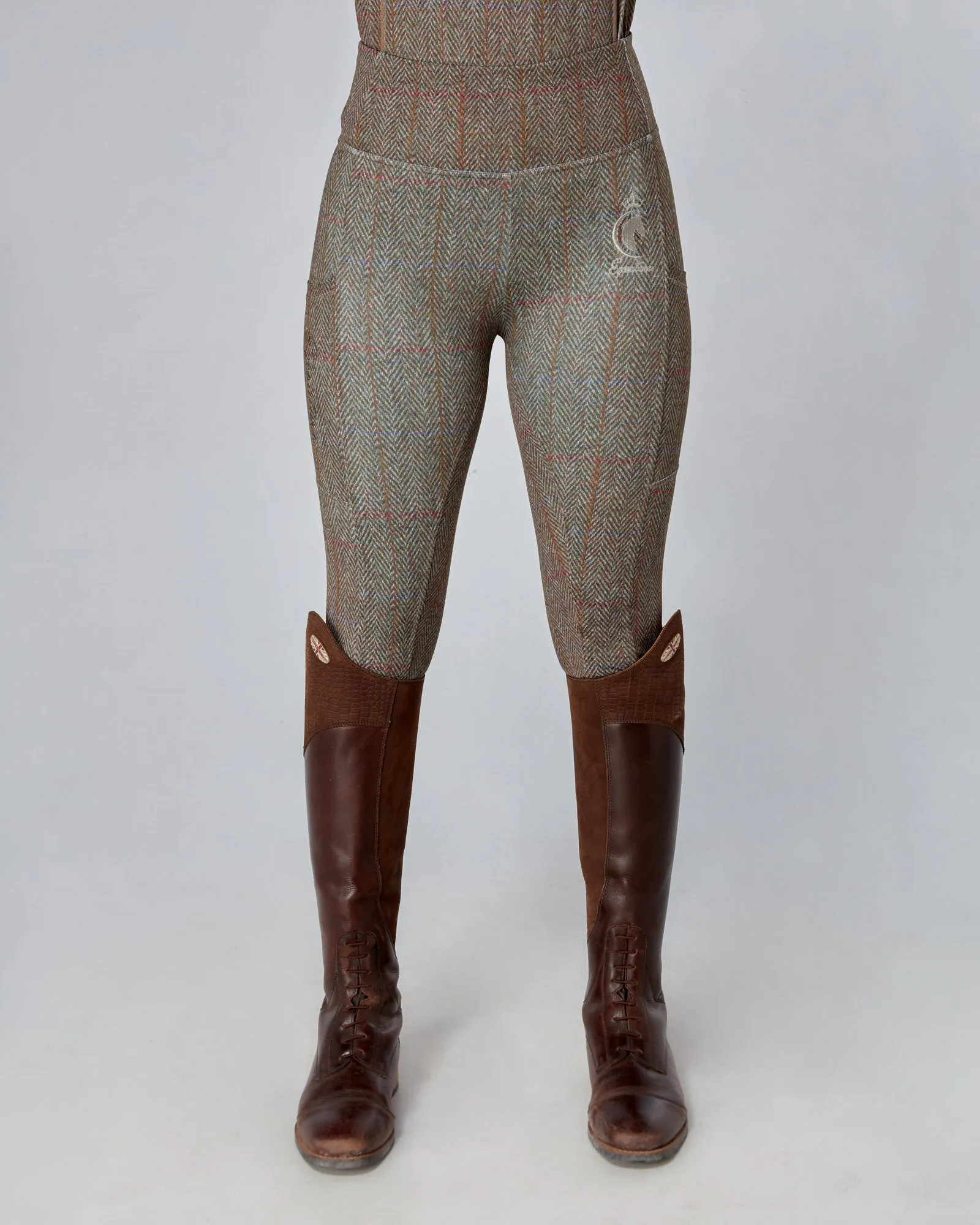 WINTER Tweed Effect Riding Leggings - No Grip