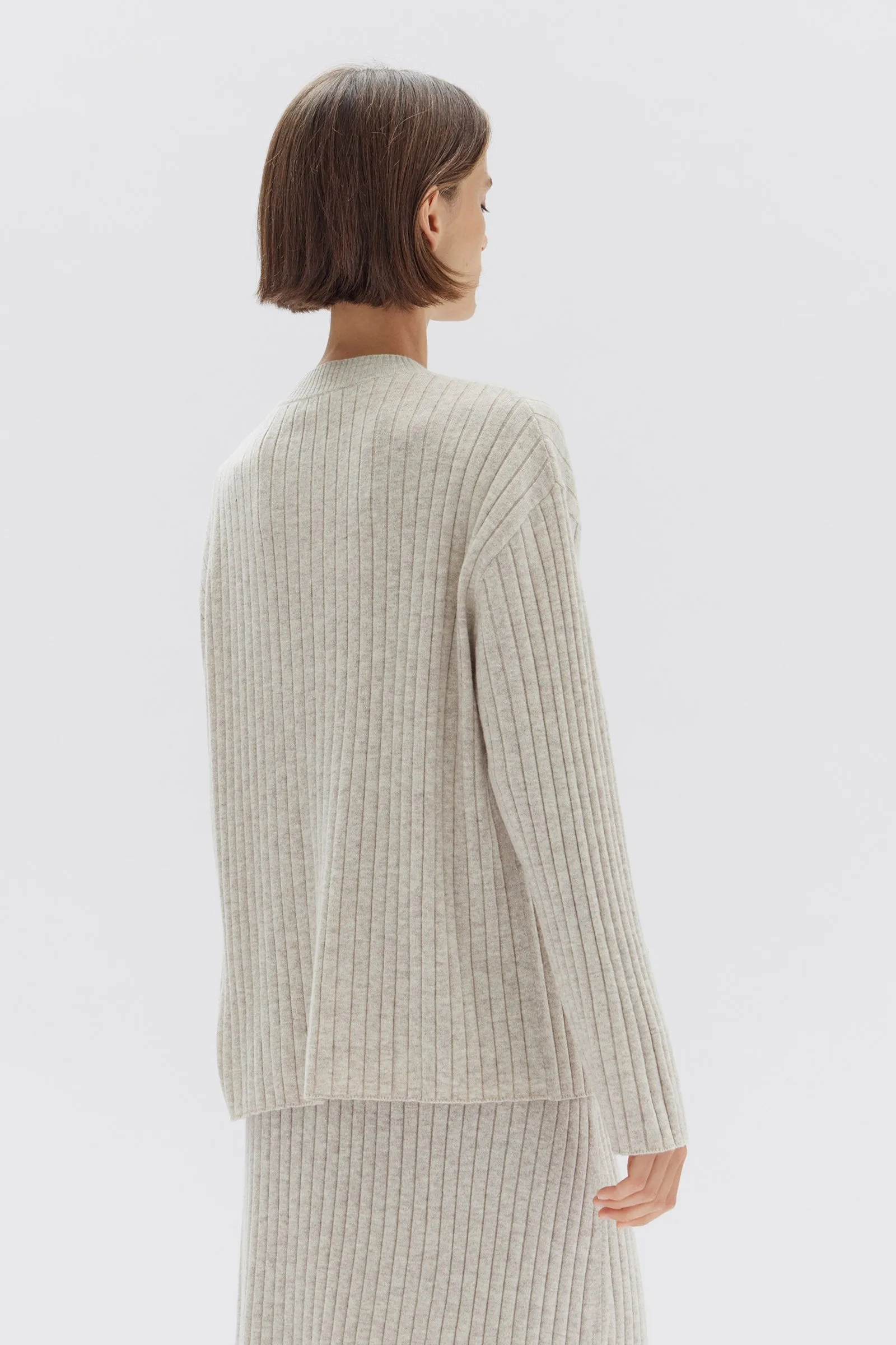 Wool Cashmere Rib Top