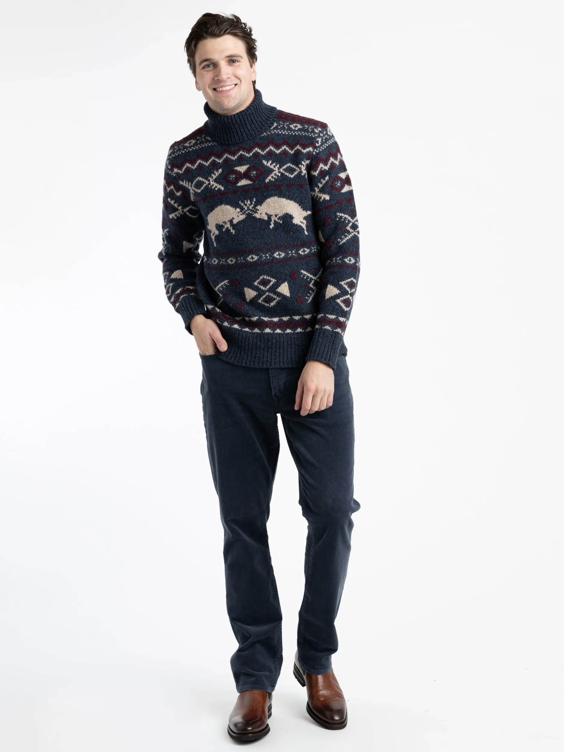 Wool-Cashmere Rollneck Sweater