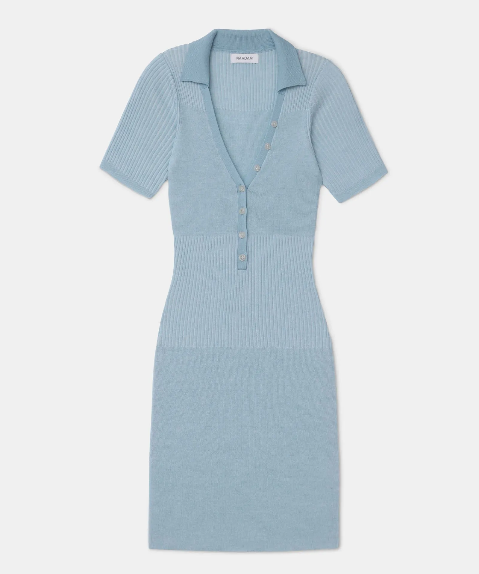 Wool Silk Plaited Polo Dress