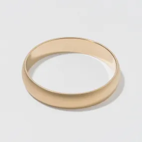 Yellow Gold Classic Wedding Band - Matte 4mm